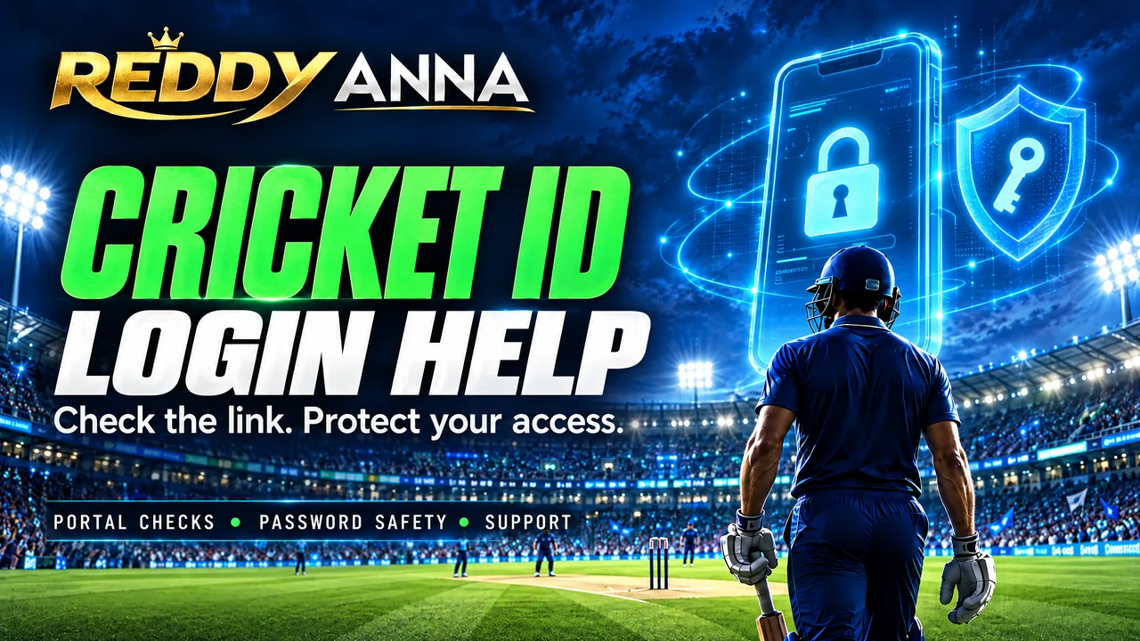 Reddy Anna cricket ID login help with browser and account safety checklist