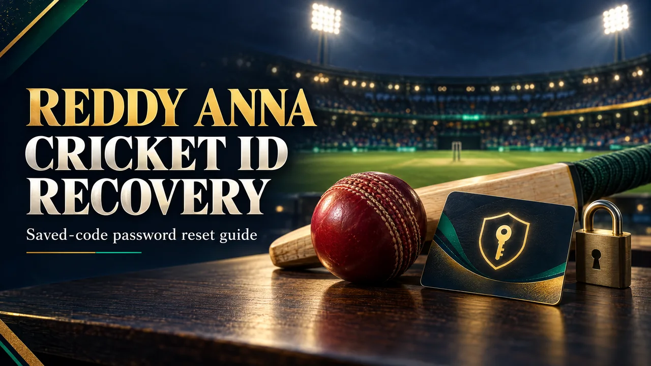 Cricket stadium beside a private recovery key card, with no readable credential